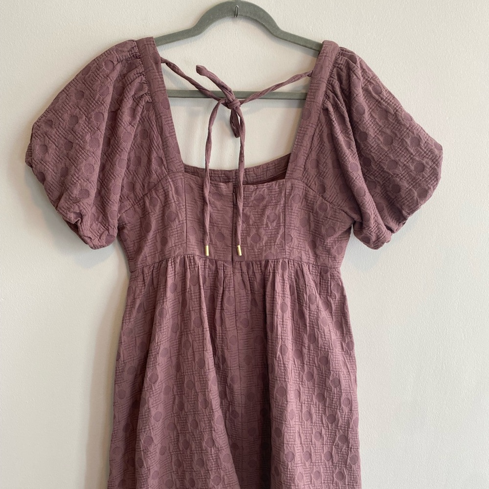 Madewell Textured Mauve Dress - Picture 2 of 3